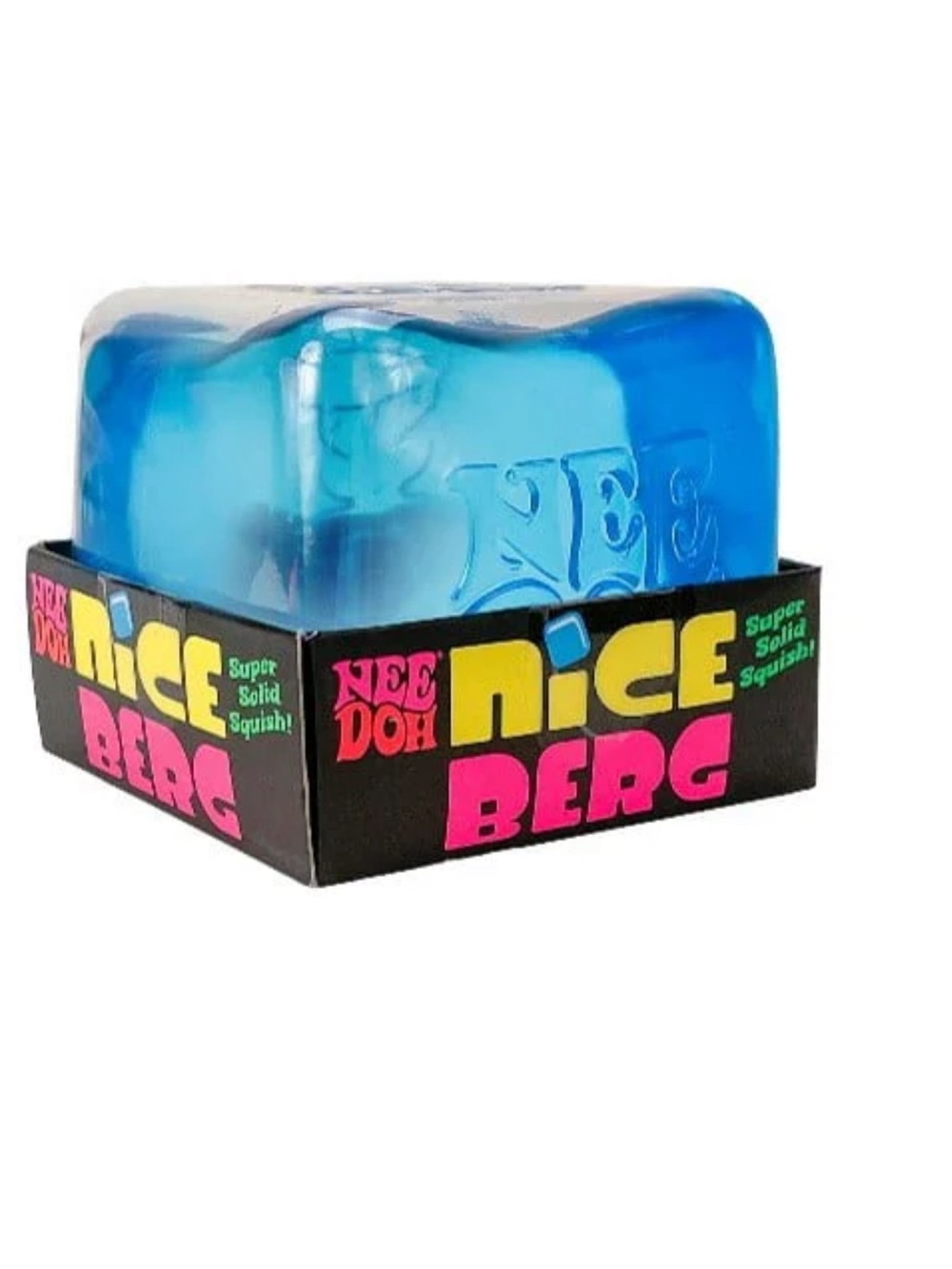 Needoh Nice Berg Blue Squishy Fidget NWT